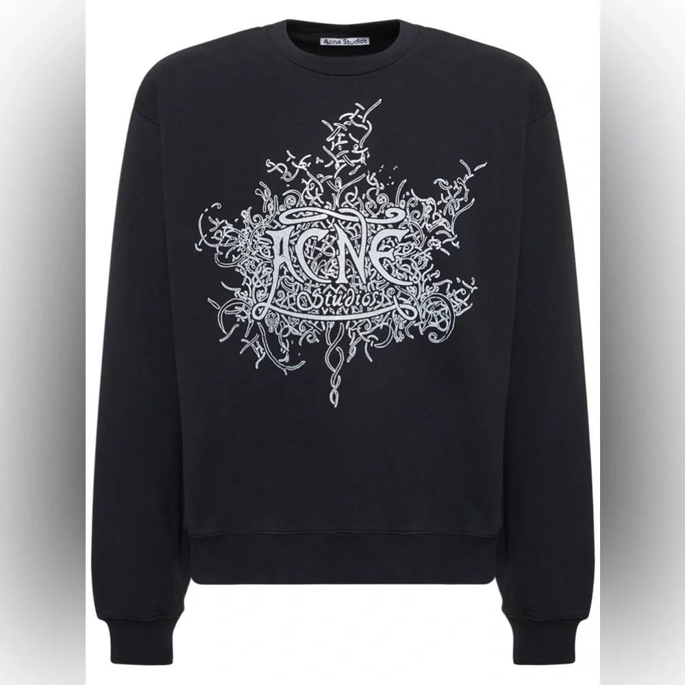 Acne Studios Franzisko Devil Logo Sweatshirt - Picture 2 of 8